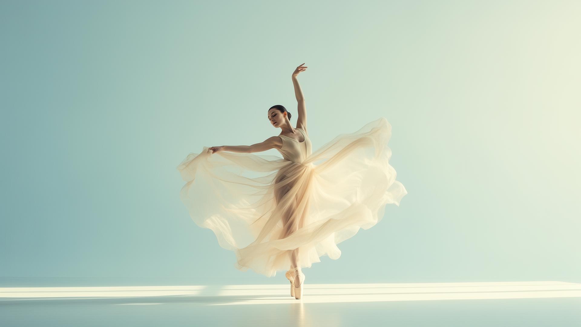 Dancer in graceful movement